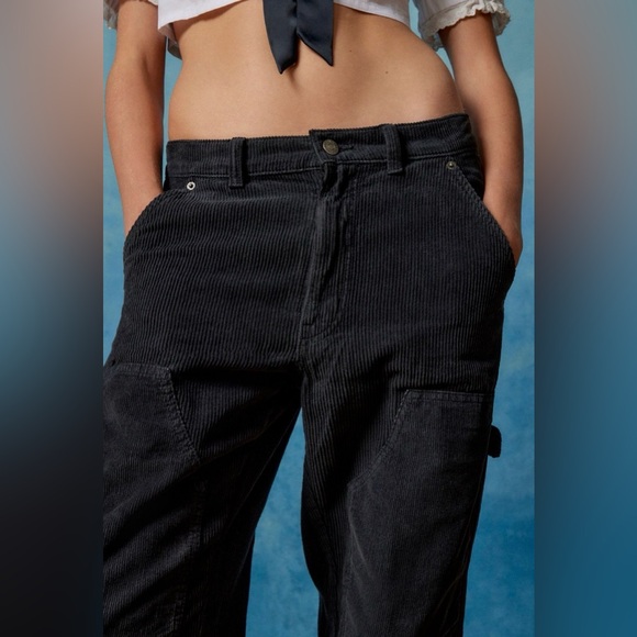 NWT BDG Black Corduroy Carpenter Pants - Picture 4 of 7
